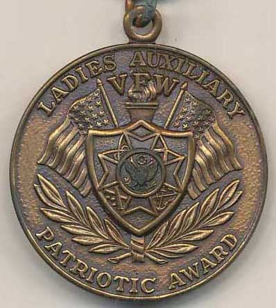 Front of award