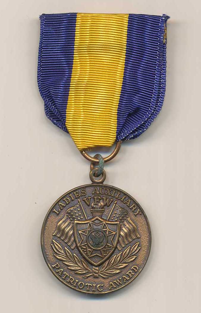 VFW Auxiliary essay medal