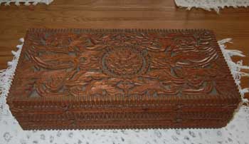 Thai carved box