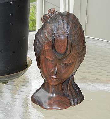 Balinese carved head