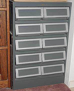 10-drawer card file