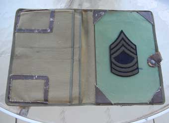 Army correspondence folder