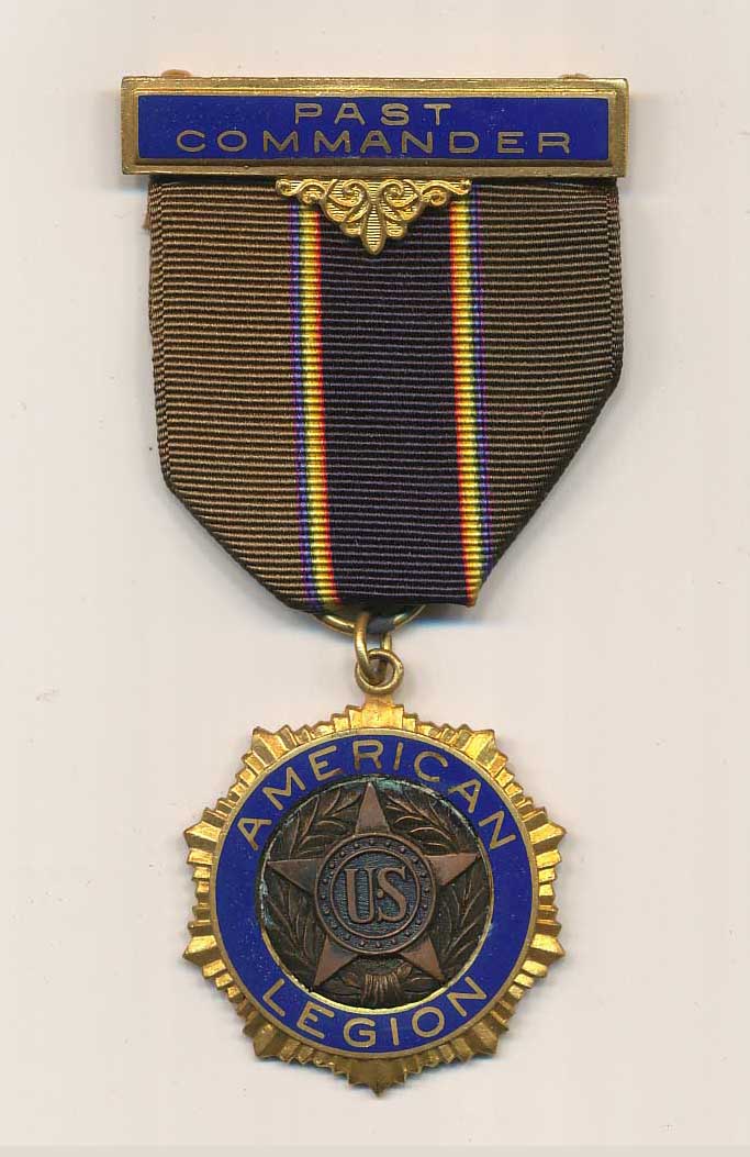 American Legion Past Commander medal