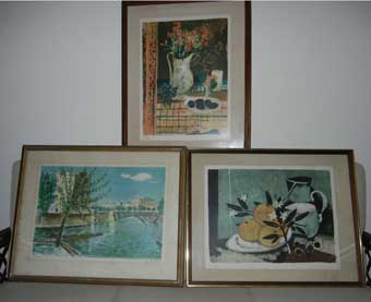 Three lithographs