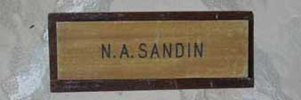 SDC name plaque