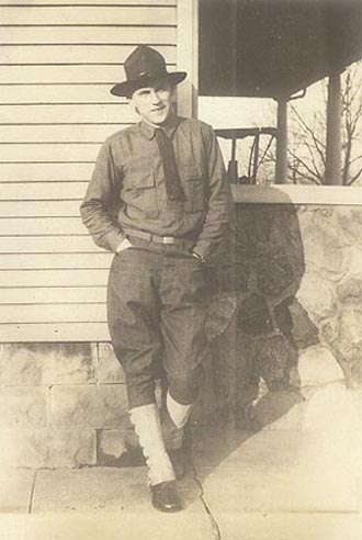 Clarence in the Army in 1919