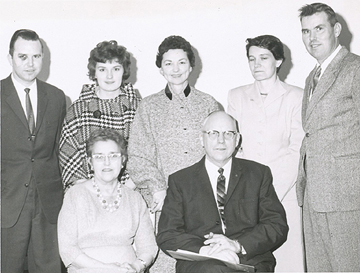 Norm, Sandy, Jean, Jo, Bud, Mamie, Clarence