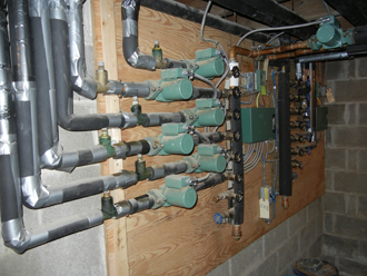 Heated water distribution system