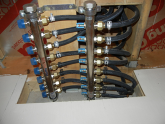 Pipes for one house zone