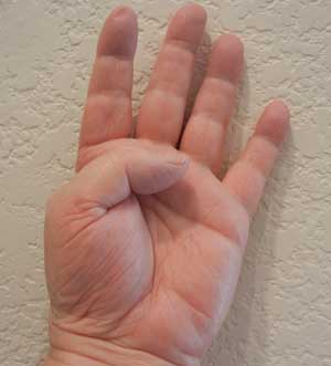 Four fingers - palm