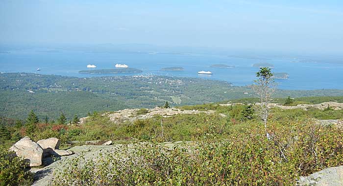 Bar Harbor from Cadillac Mountain