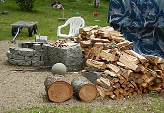 Campfire wood