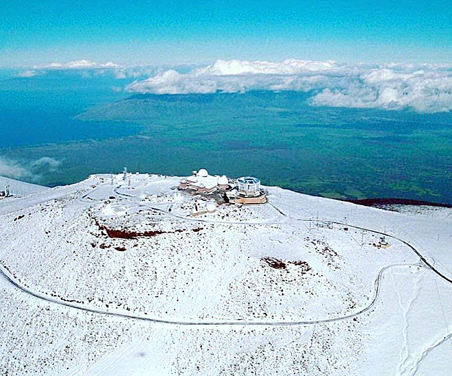 Snow on the summit