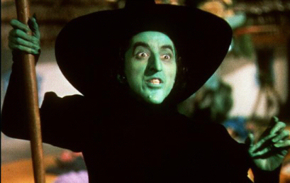 Margaret Hamilton as the Wicked Witch of the West